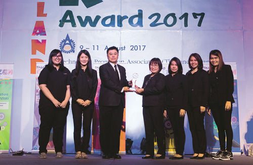 Thailand Kaizen Award 2017 awarded by Technology Promotion Association (Thailand-Japan)