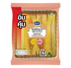 แซนด์วิชโบราณหมูหยองโบโลน่า (หมูหยองผสมไก่หยอง)
